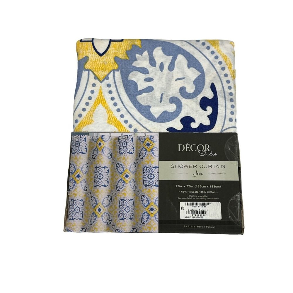 DECOR STUDIO Shower Curtain Josie 72in X 72 in - Picture 2 of 3
